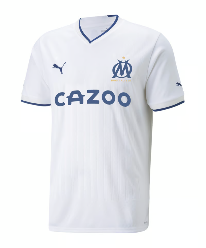 Olympique Marseille Prematch Shirt Blau